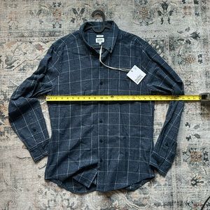 Bridge & Burn Windowpane Flannel Shirt BNWT